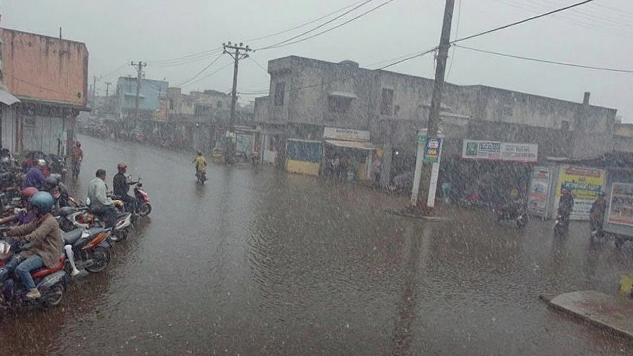 झालावाड़ में अचानक तूफान और बारिश से हड़कंप, तापमान में जोरदार गिरावट